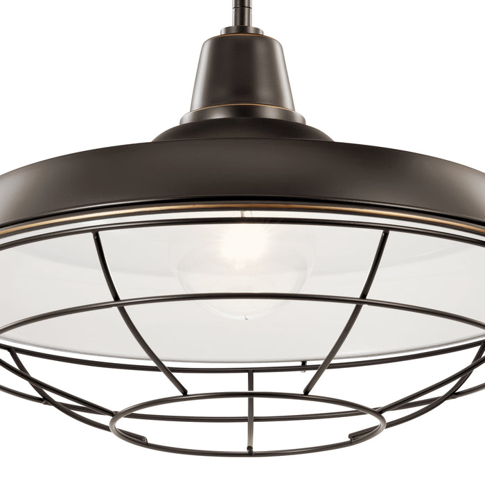 Myhouse Lighting Kichler - 49993OZ - One Light Outdoor Pendant/Semi Flush Mount - Pier - Olde Bronze