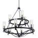 Myhouse Lighting Kichler - 52011BK - Nine Light Chandelier - Krysia - Black