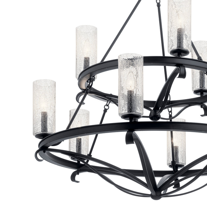 Myhouse Lighting Kichler - 52011BK - Nine Light Chandelier - Krysia - Black