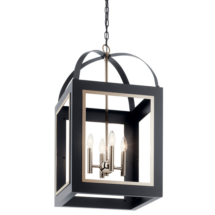 Myhouse Lighting Kichler - 52029BK - Four Light Foyer Pendant - Vath - Black