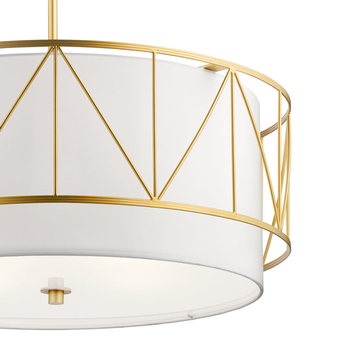 Myhouse Lighting Kichler - 52072CLG - Four Light Pendant - Birkleigh - Classic Gold