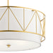 Myhouse Lighting Kichler - 52072CLG - Four Light Pendant - Birkleigh - Classic Gold