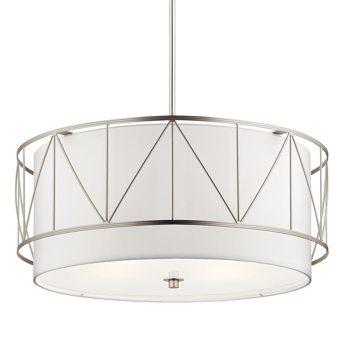 Myhouse Lighting Kichler - 52072SN - Four Light Pendant - Birkleigh - Satin Nickel