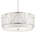 Myhouse Lighting Kichler - 52072SN - Four Light Pendant - Birkleigh - Satin Nickel