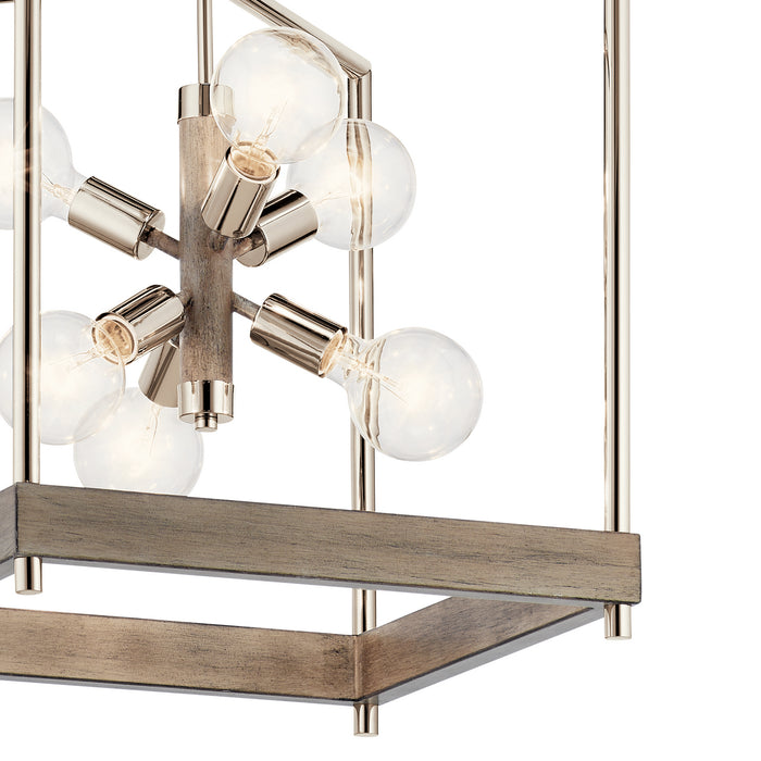 Myhouse Lighting Kichler - 52092DAG - Six Light Foyer Pendant - Tanis - Distressed Antique Gray