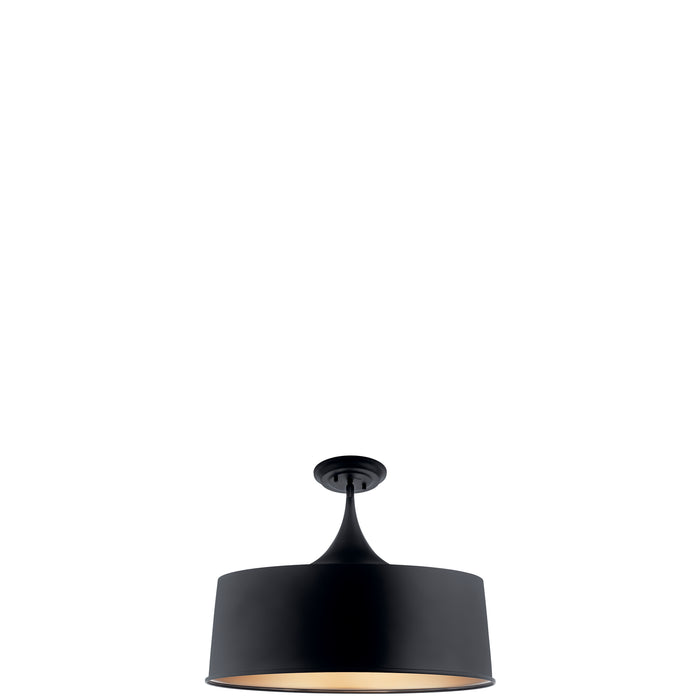 Myhouse Lighting Kichler - 52097BK - One Light Pendant/Semi Flush Mount - Elias - Black