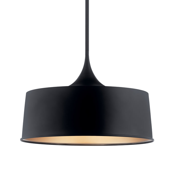 Myhouse Lighting Kichler - 52097BK - One Light Pendant/Semi Flush Mount - Elias - Black