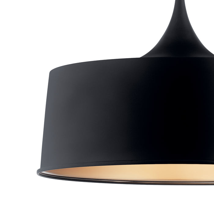 Myhouse Lighting Kichler - 52097BK - One Light Pendant/Semi Flush Mount - Elias - Black