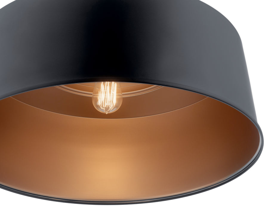 Myhouse Lighting Kichler - 52097BK - One Light Pendant/Semi Flush Mount - Elias - Black