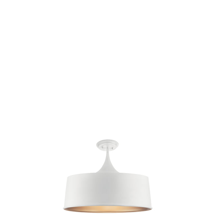 Myhouse Lighting Kichler - 52097WH - One Light Pendant/Semi Flush Mount - Elias - White