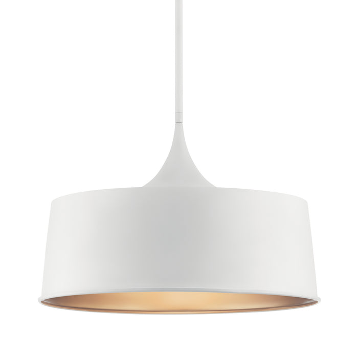 Myhouse Lighting Kichler - 52097WH - One Light Pendant/Semi Flush Mount - Elias - White