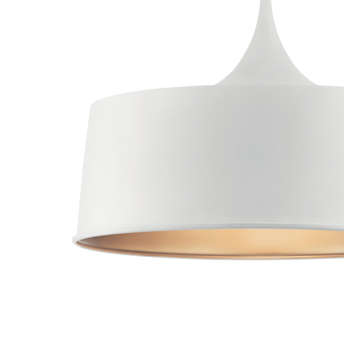 Myhouse Lighting Kichler - 52097WH - One Light Pendant/Semi Flush Mount - Elias - White