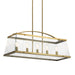 Myhouse Lighting Kichler - 52123BNB - Five Light Linear Chandelier - Darton - Brushed Natural Brass