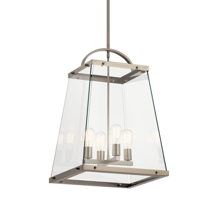 Myhouse Lighting Kichler - 52124CLP - Four Light Foyer Pendant - Darton - Classic Pewter