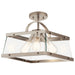 Myhouse Lighting Kichler - 52125CLP - Three Light Pendant/Semi Flush Mount - Darton - Classic Pewter