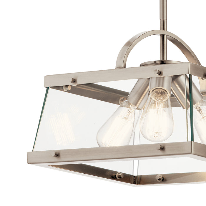 Myhouse Lighting Kichler - 52125CLP - Three Light Pendant/Semi Flush Mount - Darton - Classic Pewter