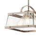 Myhouse Lighting Kichler - 52125CLP - Three Light Pendant/Semi Flush Mount - Darton - Classic Pewter