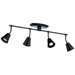 Myhouse Lighting Kichler - 52129BK - Four Light Rail Light - Sylvia - Black