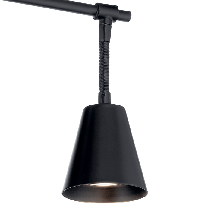 Myhouse Lighting Kichler - 52129BK - Four Light Rail Light - Sylvia - Black