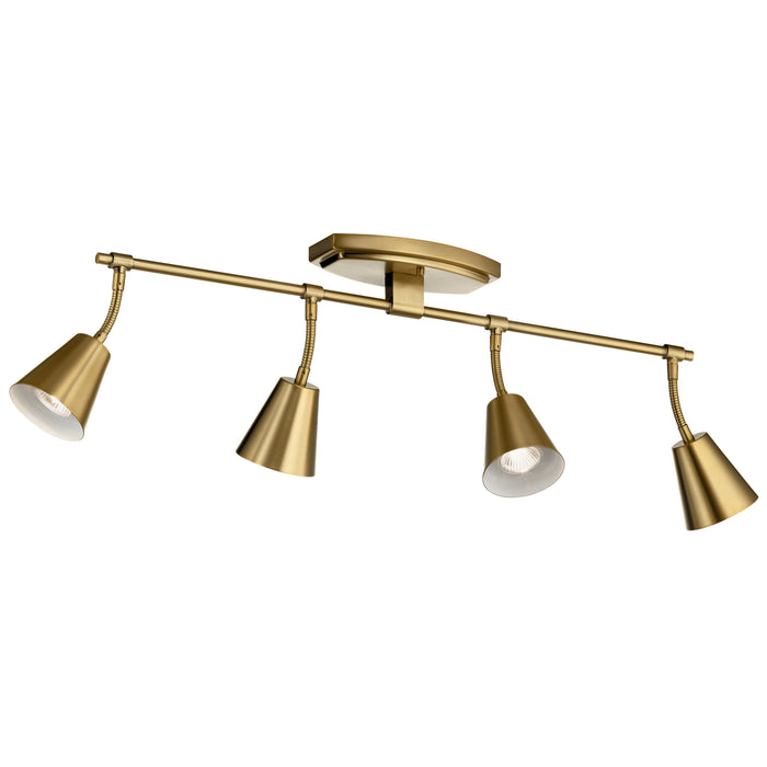 Myhouse Lighting Kichler - 52129BNB - Four Light Rail Light - Sylvia - Brushed Natural Brass