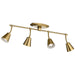 Myhouse Lighting Kichler - 52129BNB - Four Light Rail Light - Sylvia - Brushed Natural Brass