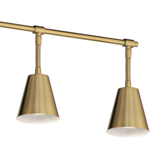 Myhouse Lighting Kichler - 52130BNB - Six Light Rail Light - Sylvia - Brushed Natural Brass