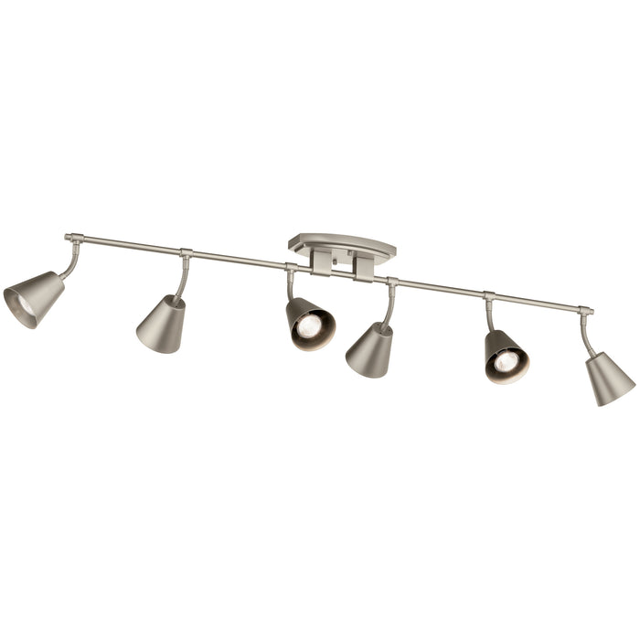 Myhouse Lighting Kichler - 52130SN - Six Light Rail Light - Sylvia - Satin Nickel