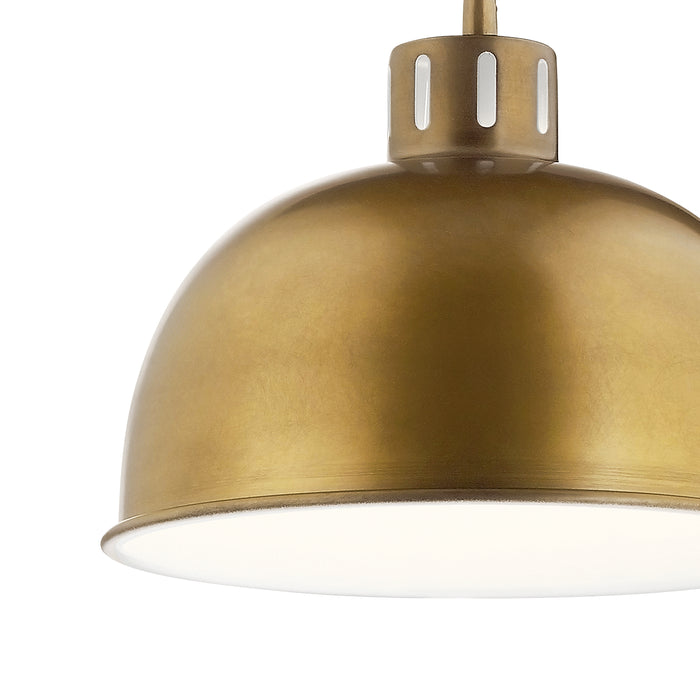 Myhouse Lighting Kichler - 52152NBR - One Light Pendant - Zailey - Natural Brass