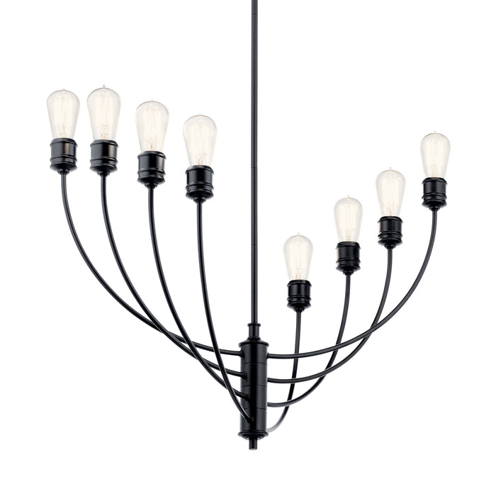 Myhouse Lighting Kichler - 52255BK - Eight Light Chandelier - Hatton - Black