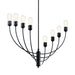 Myhouse Lighting Kichler - 52255BK - Eight Light Chandelier - Hatton - Black