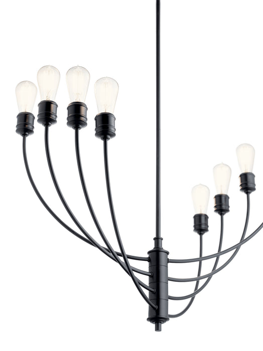 Myhouse Lighting Kichler - 52255BK - Eight Light Chandelier - Hatton - Black