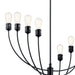 Myhouse Lighting Kichler - 52255BK - Eight Light Chandelier - Hatton - Black