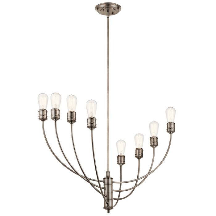 Myhouse Lighting Kichler - 52255CLP - Eight Light Chandelier - Hatton - Classic Pewter