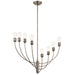 Myhouse Lighting Kichler - 52255CLP - Eight Light Chandelier - Hatton - Classic Pewter