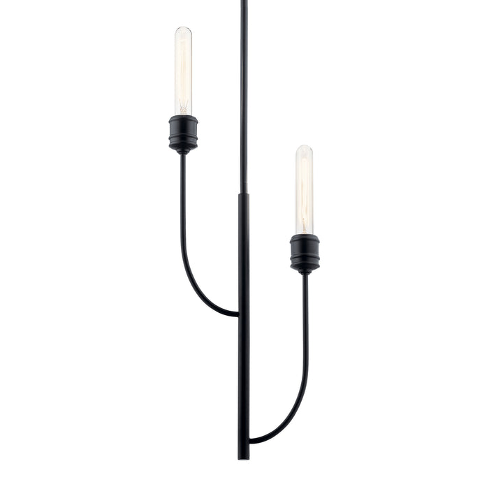 Myhouse Lighting Kichler - 52258BK - Two Light Pendant - Hatton - Black