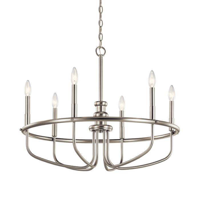 Myhouse Lighting Kichler - 52304NI - Six Light Chandelier - Capitol Hill - Brushed Nickel