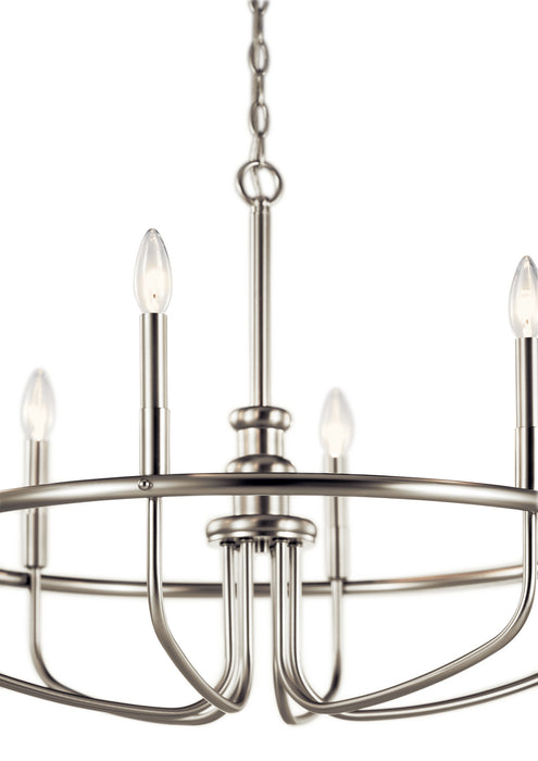 Myhouse Lighting Kichler - 52304NI - Six Light Chandelier - Capitol Hill - Brushed Nickel