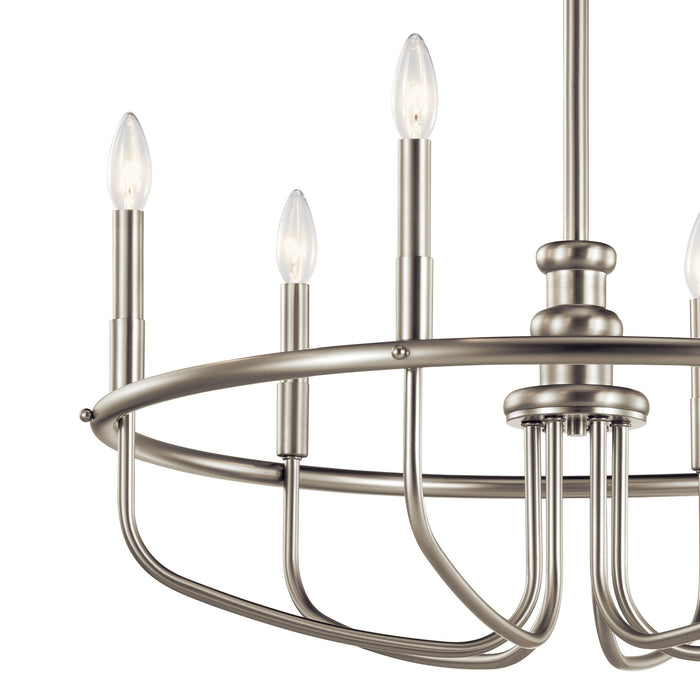 Myhouse Lighting Kichler - 52304NI - Six Light Chandelier - Capitol Hill - Brushed Nickel