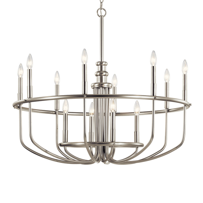 Myhouse Lighting Kichler - 52305NI - 12 Light Chandelier - Capitol Hill - Brushed Nickel