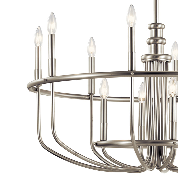 Myhouse Lighting Kichler - 52305NI - 12 Light Chandelier - Capitol Hill - Brushed Nickel