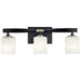 Myhouse Lighting Kichler - 55002BK - Three Light Bath - Marette - Black