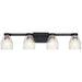 Myhouse Lighting Kichler - 55013BK - Four Light Bath - Vionnet - Black