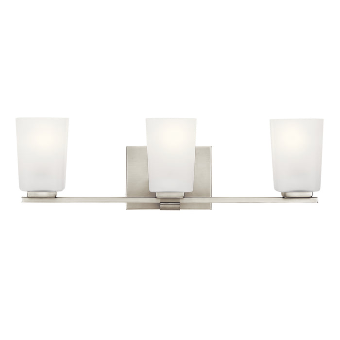 Myhouse Lighting Kichler - 55017NI - Three Light Bath - Roehm - Brushed Nickel