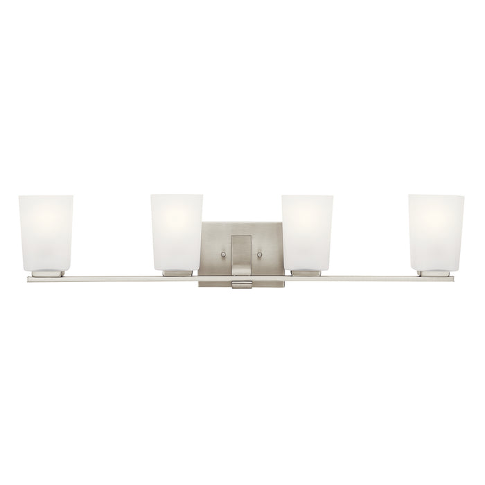 Myhouse Lighting Kichler - 55018NI - Four Light Bath - Roehm - Brushed Nickel