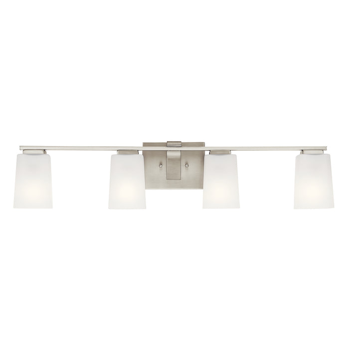 Myhouse Lighting Kichler - 55018NI - Four Light Bath - Roehm - Brushed Nickel