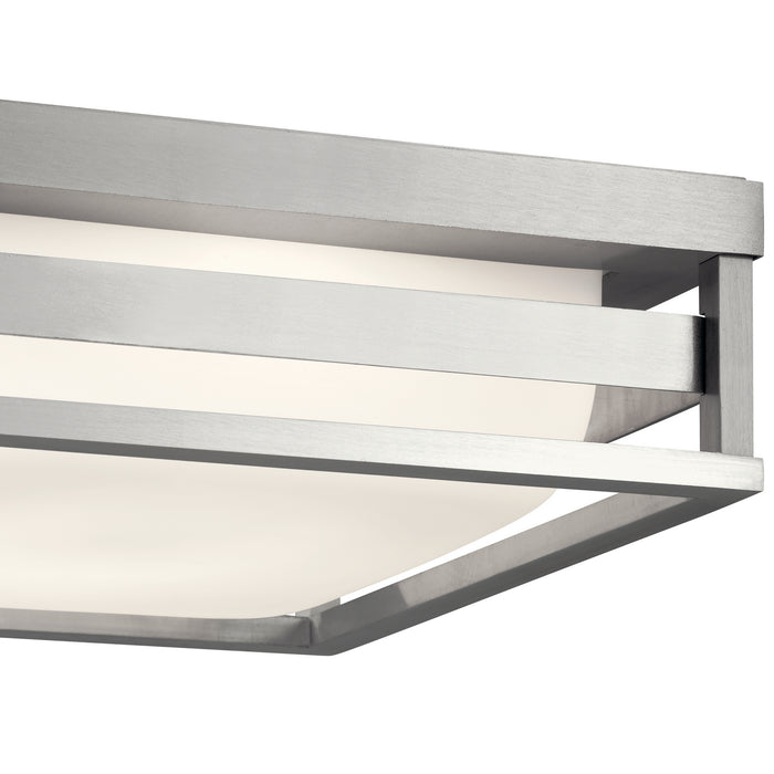 Myhouse Lighting Kichler - 59037BALED - LED Outdoor Flush Mount - Ryler - Brushed Aluminum