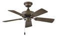 Myhouse Lighting Hinkley - 901836FMM-NWA - 36"Ceiling Fan - Cabana - Metallic Matte Bronze