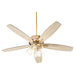 Myhouse Lighting Quorum - 7052-480 - 52"Ceiling Fan - Breeze - Aged Brass