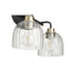 Myhouse Lighting Quorum - 507-2-6980 - Two Light Vanity - Espy - Textured Black w/ Aged Brass