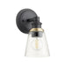 Myhouse Lighting Quorum - 509-1-69 - One Light Wall Mount - Dunbar - Textured Black